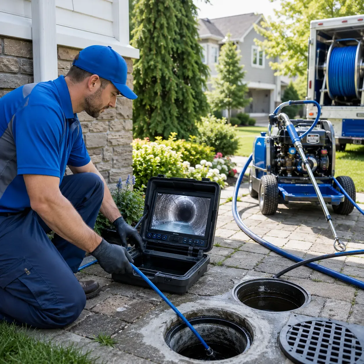 Outdoor drain cleaning professionals serving Howe, IN