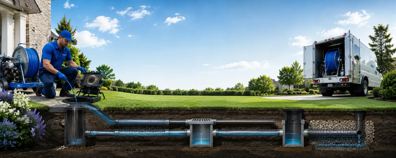 Outdoor drain cleaning information for Howe, IN